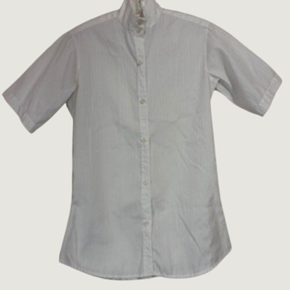 Squire Riding Apparel Youth Shirt Equestrian Western Show‎ White Button Up Sz 28